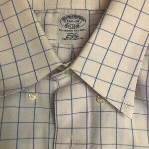 Brooks Brothers Men’s Classic Button-Down Dress Shirt – Size 15 ½ / 34, American